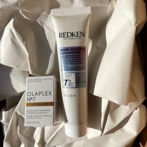 New Olaplex No7 Bonding Oil & Redken ABC 24/7 Night & Day Serum deluxe samples